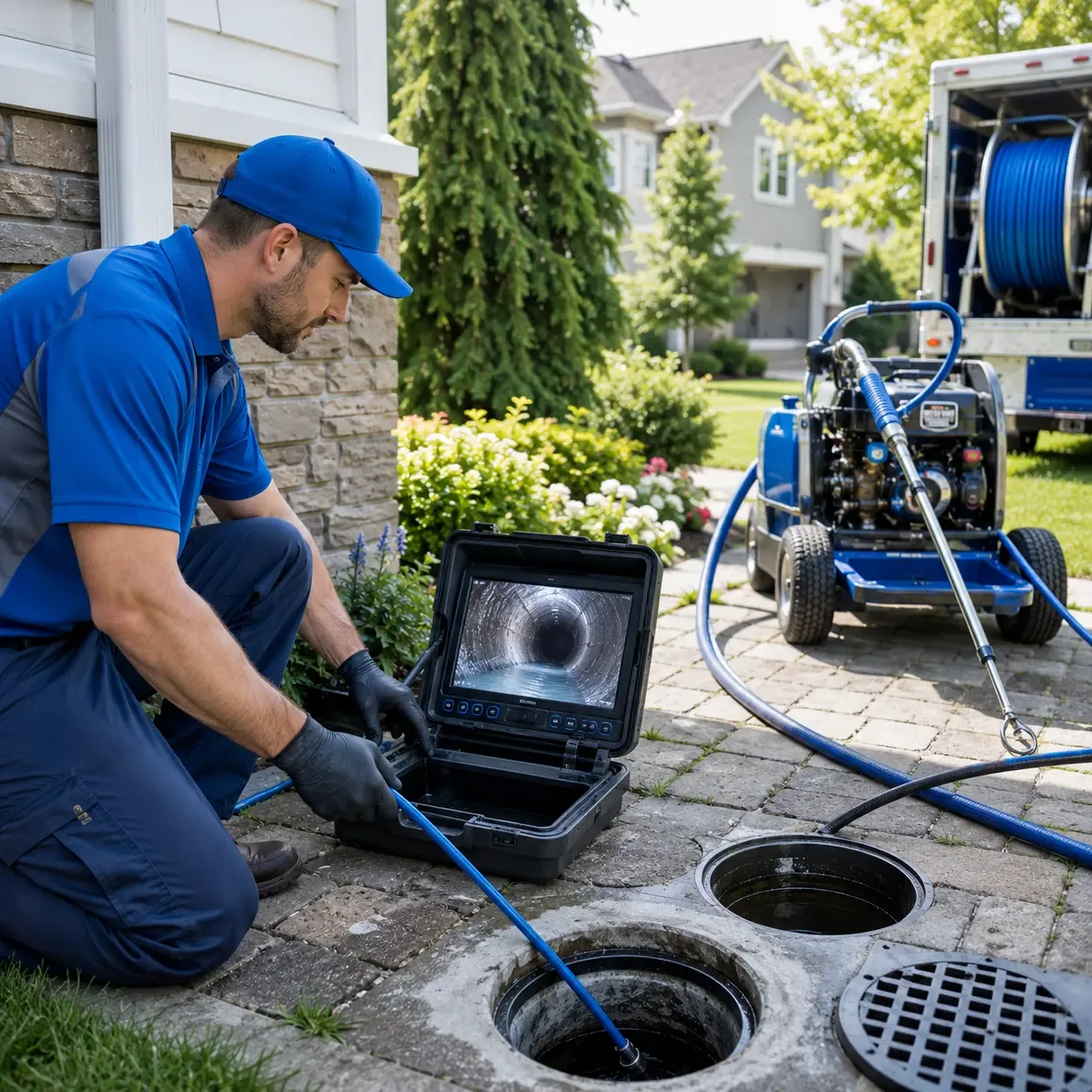 Outdoor drain cleaning professionals serving Clarksville, PA